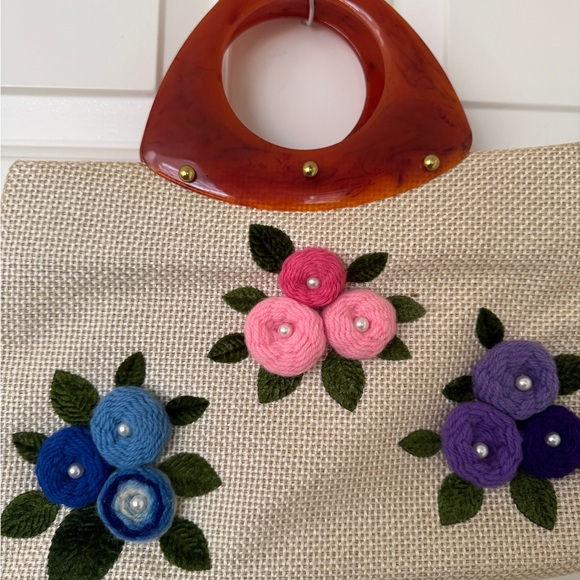 Vintage Floral Embellished Handbag - Picture 5 of 9